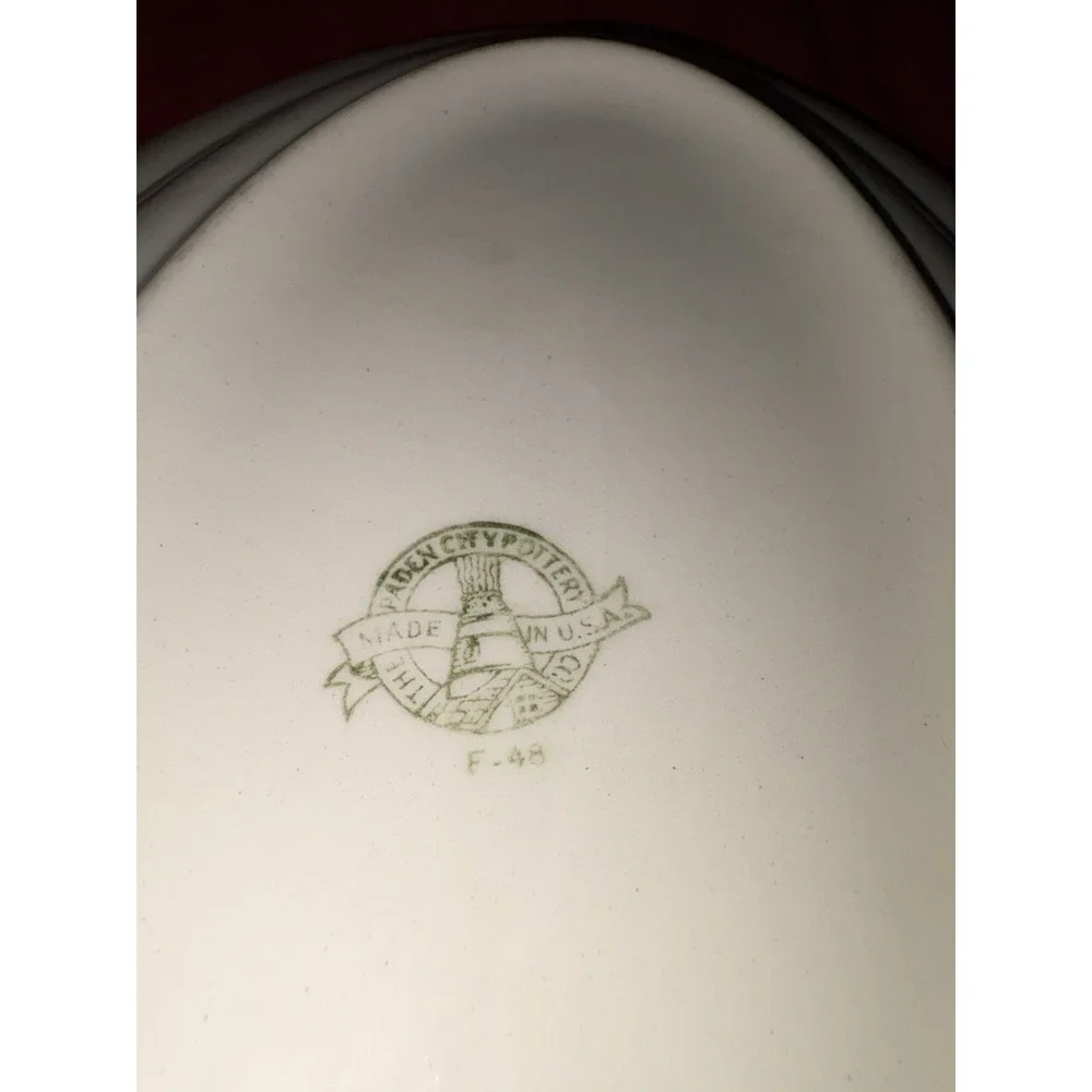 Vintage Paden City Pottery Oval Serving Platter 12